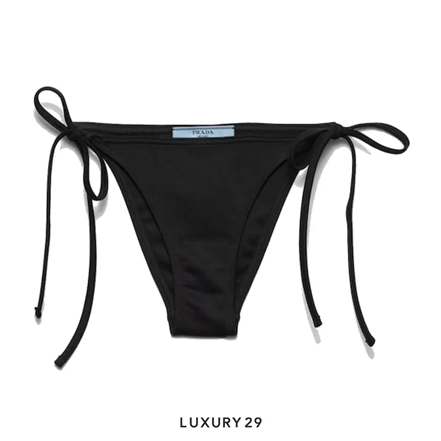 Prada Interlock knit bikini bottom Black
