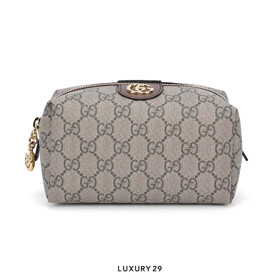 Gucci Ophidia Cosmetic Case GG Supreme Small Beige/Ebony