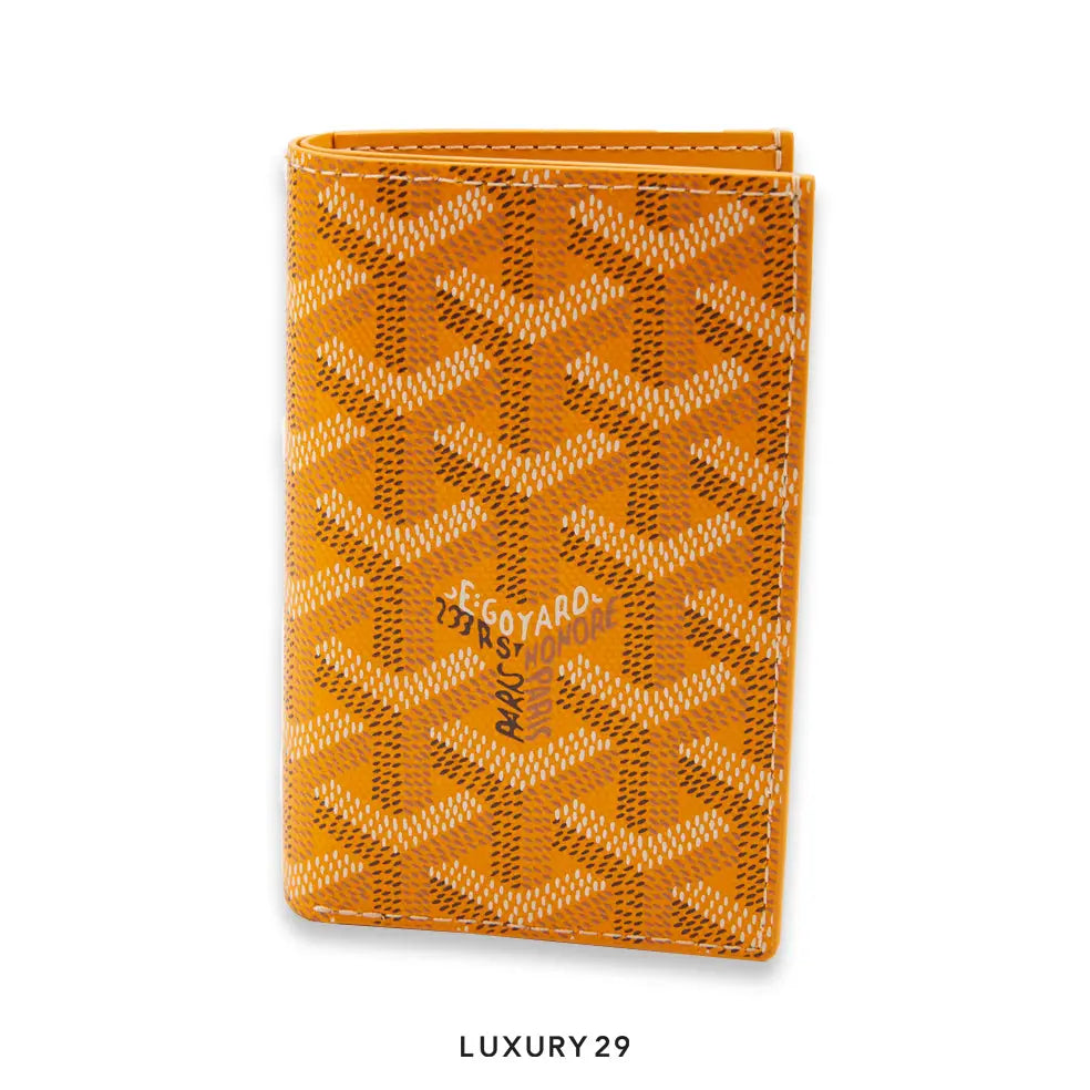 Goyard Saint-Pierre Card Wallet Yellow