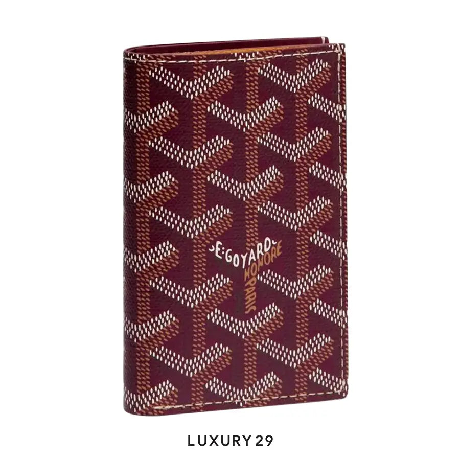 Goyard Saint-Pierre Card Wallet Card Wallet Burgundy