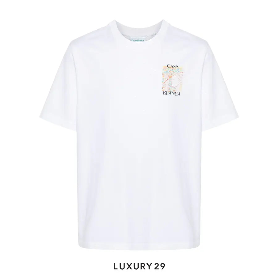 Casablanca White T-shirt with Print
