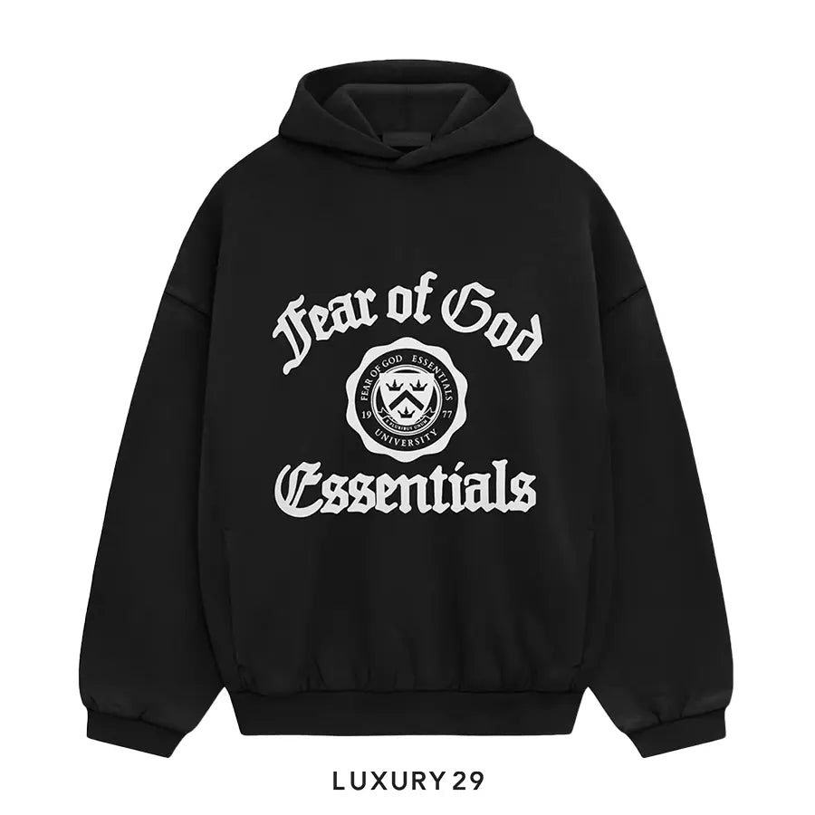 ESSENTIALS FEAR OF GOD Heavy Fleece Vintage Sshrunken Hoodie