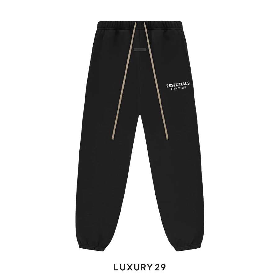 ESSENTIALS FEAR OF GOD fleece sweatpants Black ESSENTIALS