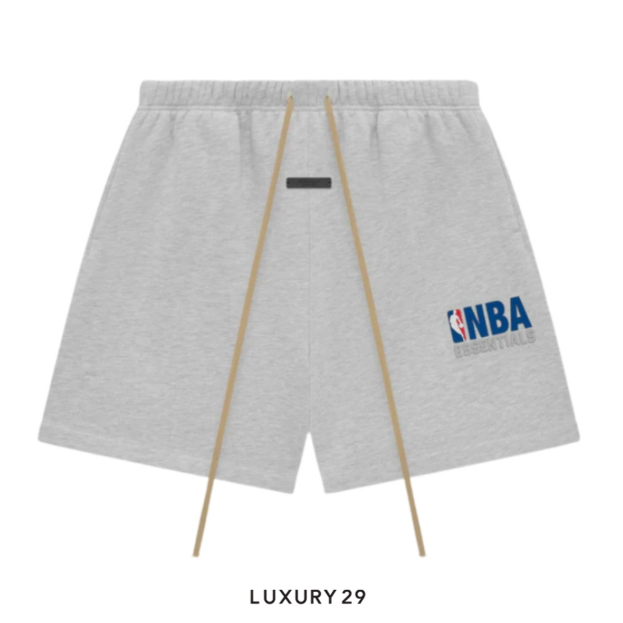 ESSENTIALS Fear of God Essentials x NBA Sweatshorts Light Heather ESSENTIALS Luxury29