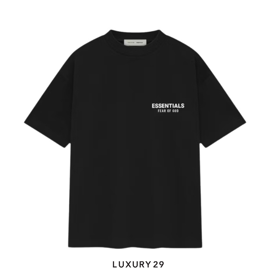 Essentials Fear Of God T-Shirt Jet Black ESSENTIALS