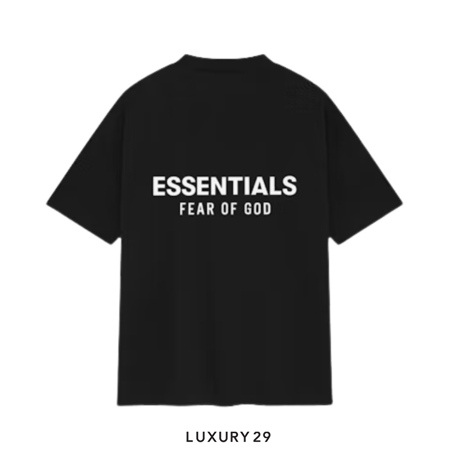 Essentials Fear Of God T-Shirt Jet Black ESSENTIALS