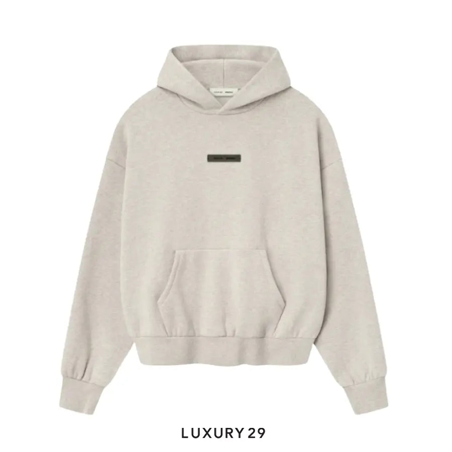 Essentials Fear of God Essentials Classic Fleece Hoodie Heather Stone (SS25)
