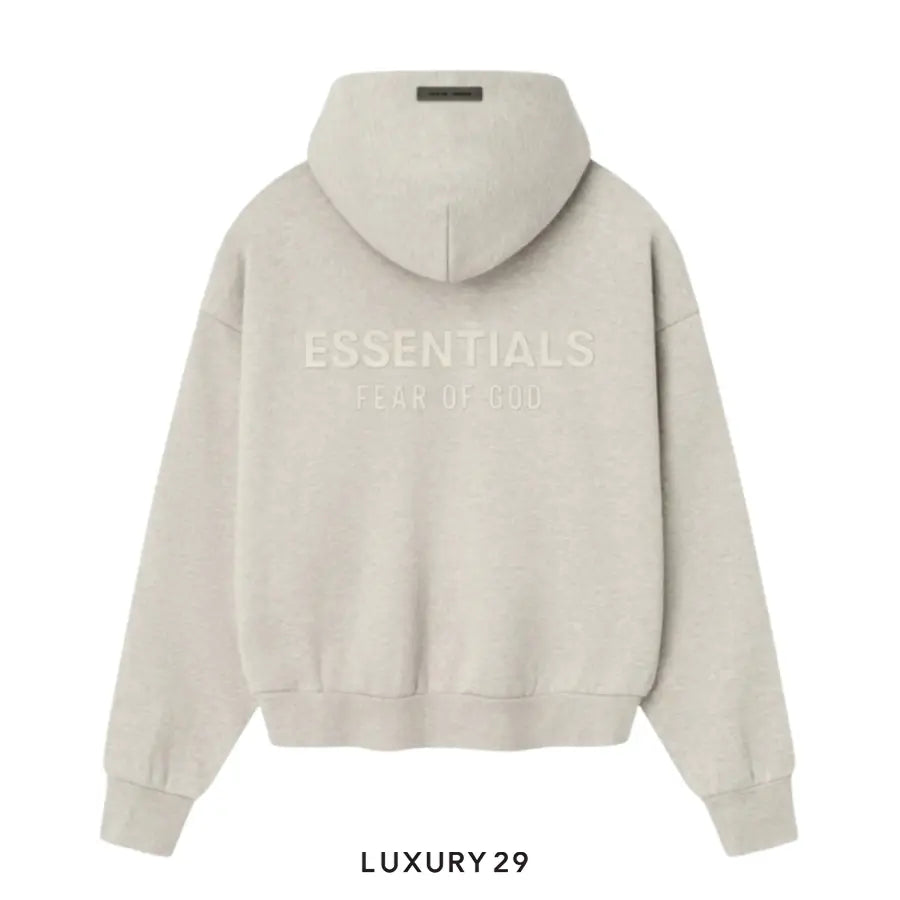 Essentials Fear of God Essentials Classic Fleece Hoodie Heather Stone (SS25)