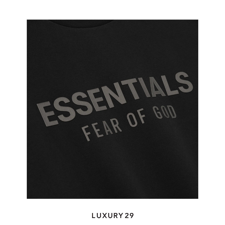 Fear of God Essentials Classic Fleece Hoodie Jet Black ESSENTIALS Luxury29