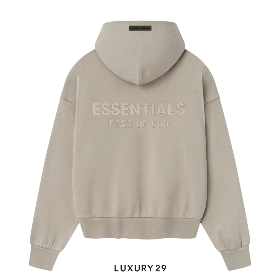 Fear of God Essentials Classic Fleece Hoodie Timber ESSENTIALS Luxury29