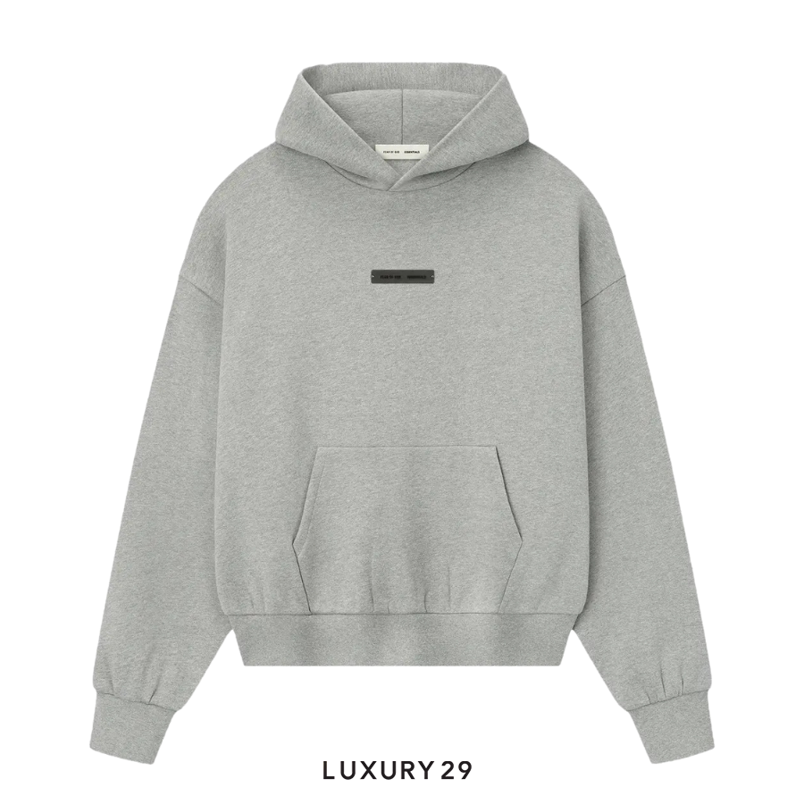 Fear of God Essentials Classic Hoodie Concrete Heather ESSENTIALS Luxury29