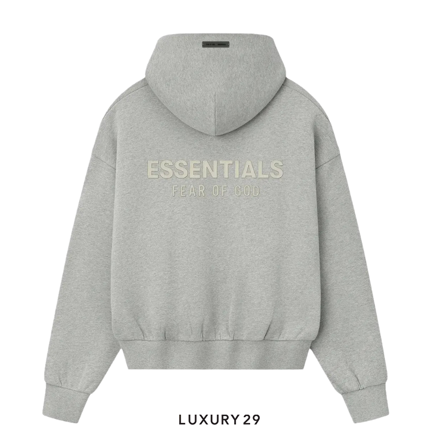 Fear of God Essentials Classic Hoodie Concrete Heather ESSENTIALS Luxury29