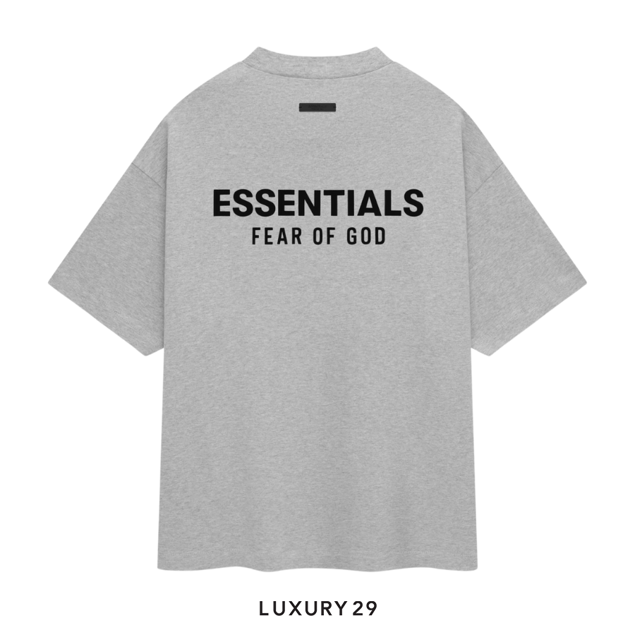 Fear of God Essentials Jersey Crewneck T-Shirt Light Heather Gray ESSENTIALS