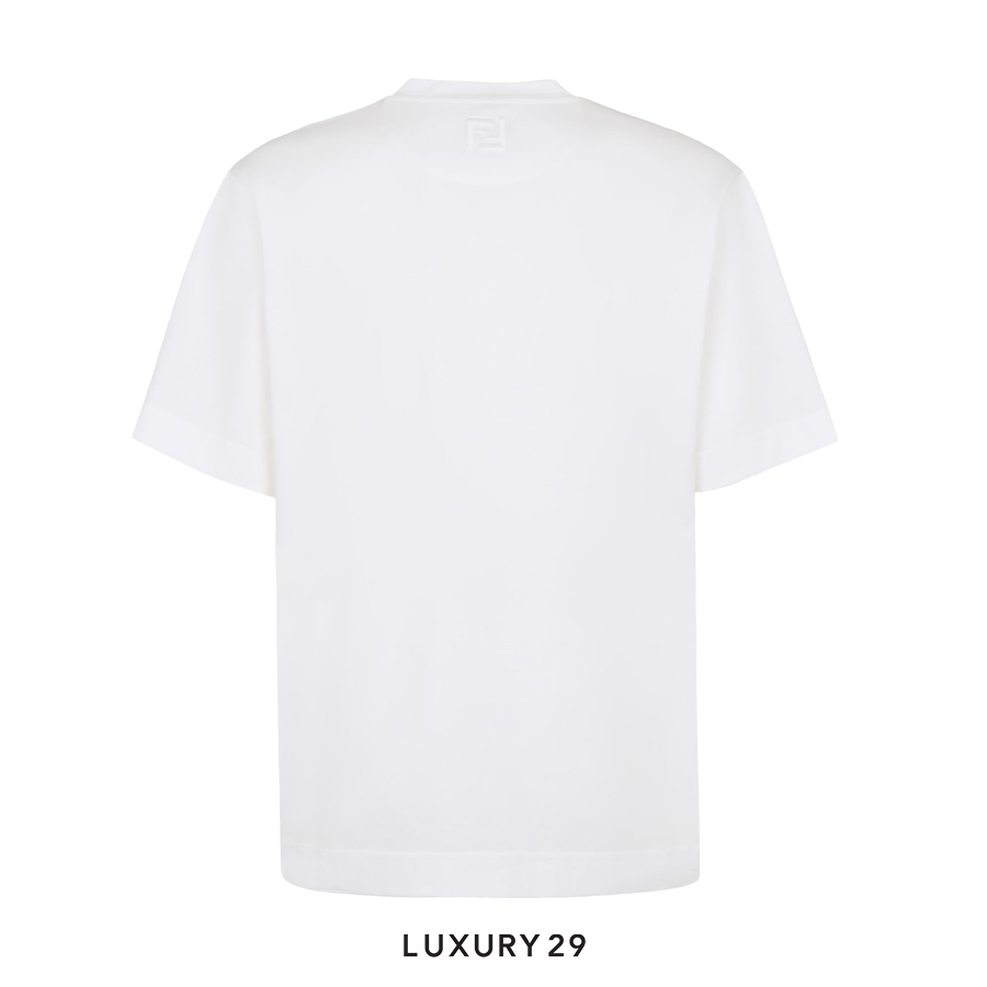Fendi Crew-neck oversized T-shirt white FENDI