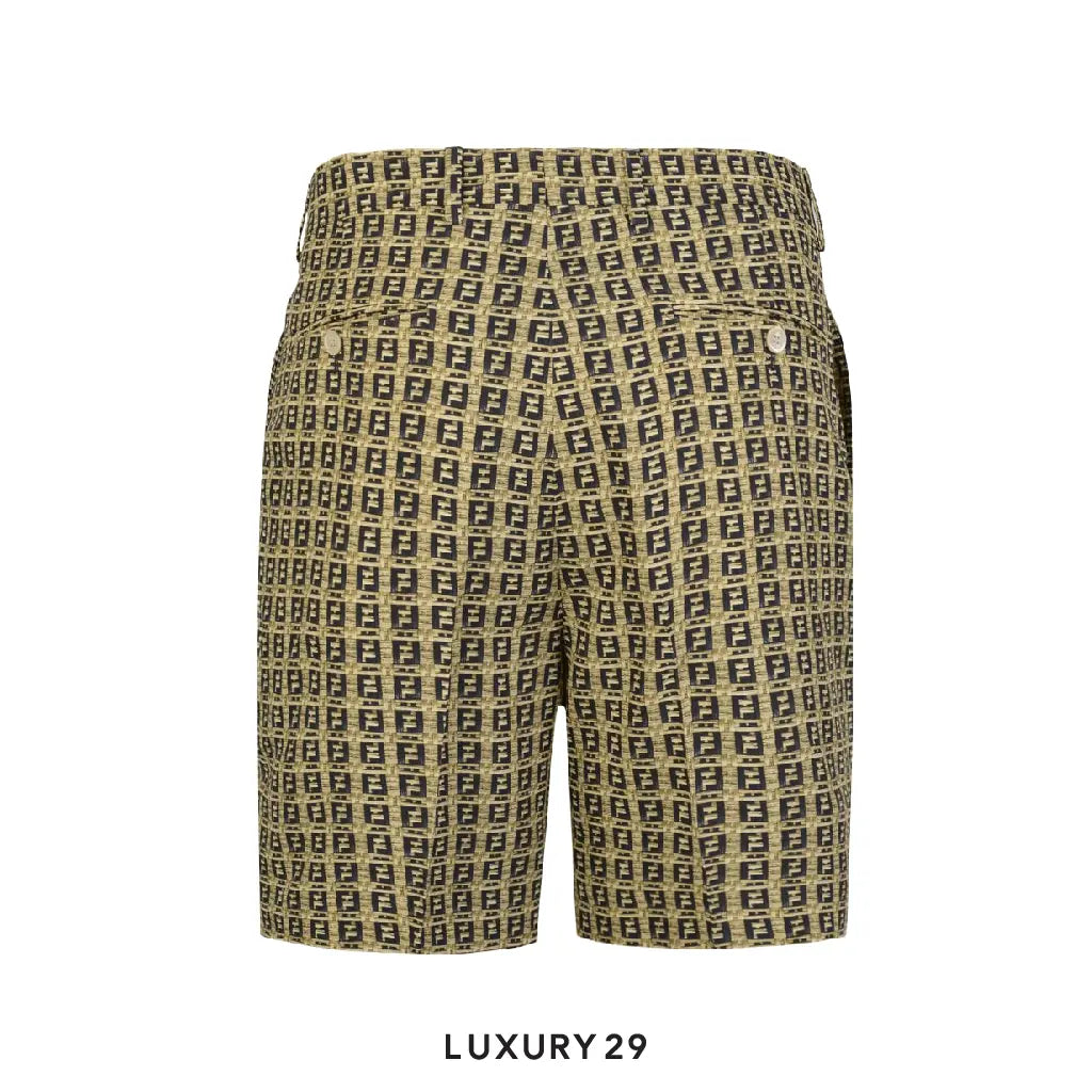 Fendi Monogram Shorts Gold FENDI