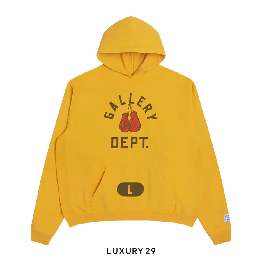 Gallery Dept. BOXING MERCH HOODIE GOLD YELLOW