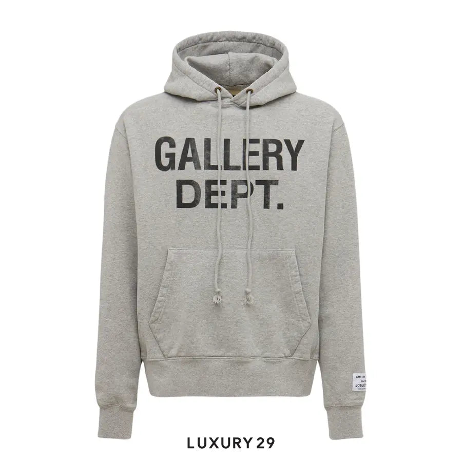 Gallery Dept. CENTER LOGO HOODIE Heather Grey