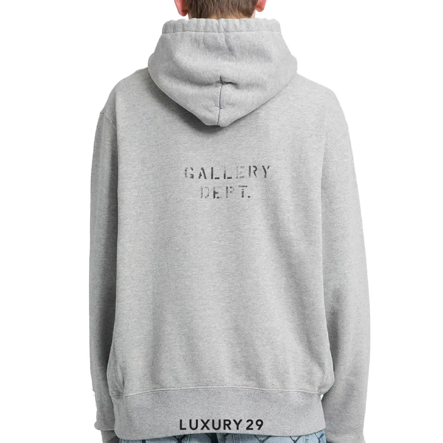 Gallery Dept. DEPT LOGO HOODIE HEATHER GREY GALLERY DEPT.