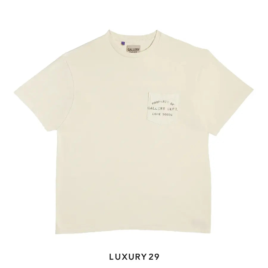 Gallery Dept. PROPERTY STENCIL TEE NATURAL