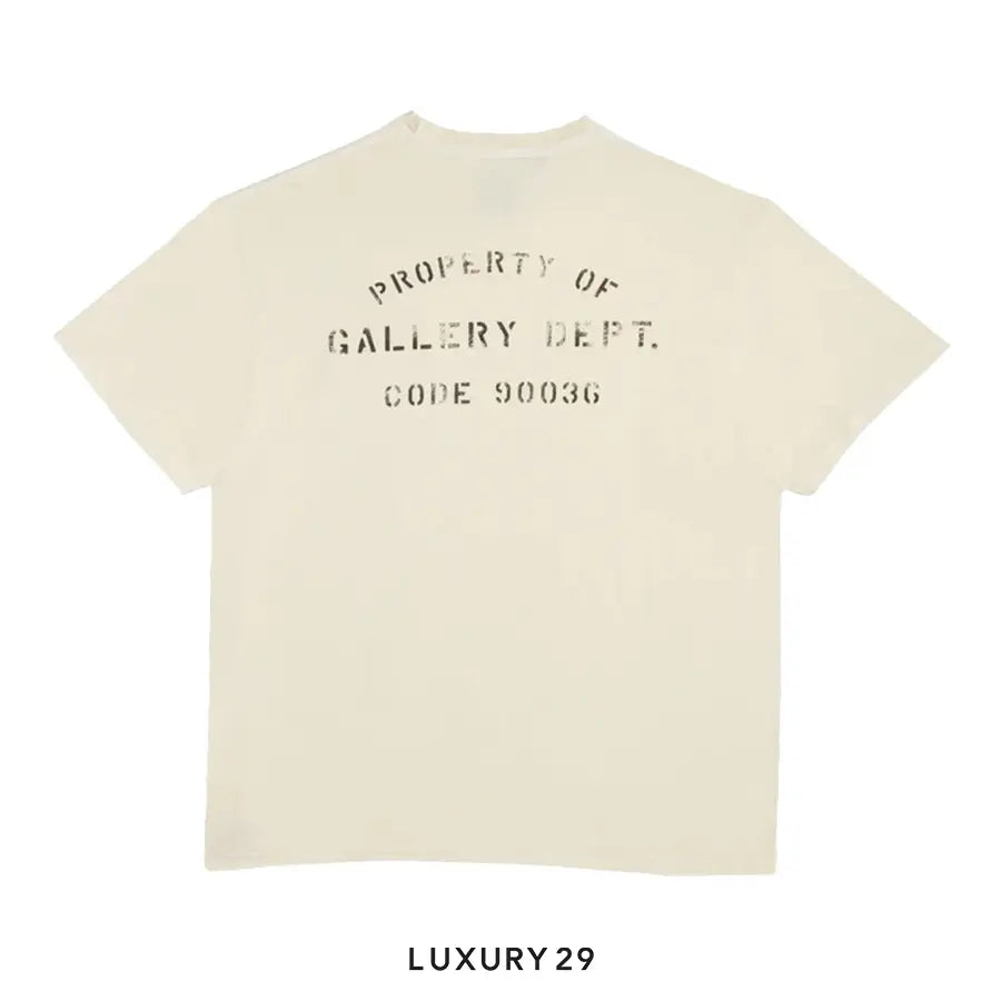 Gallery Dept. PROPERTY STENCIL TEE NATURAL GALLERY DEPT.