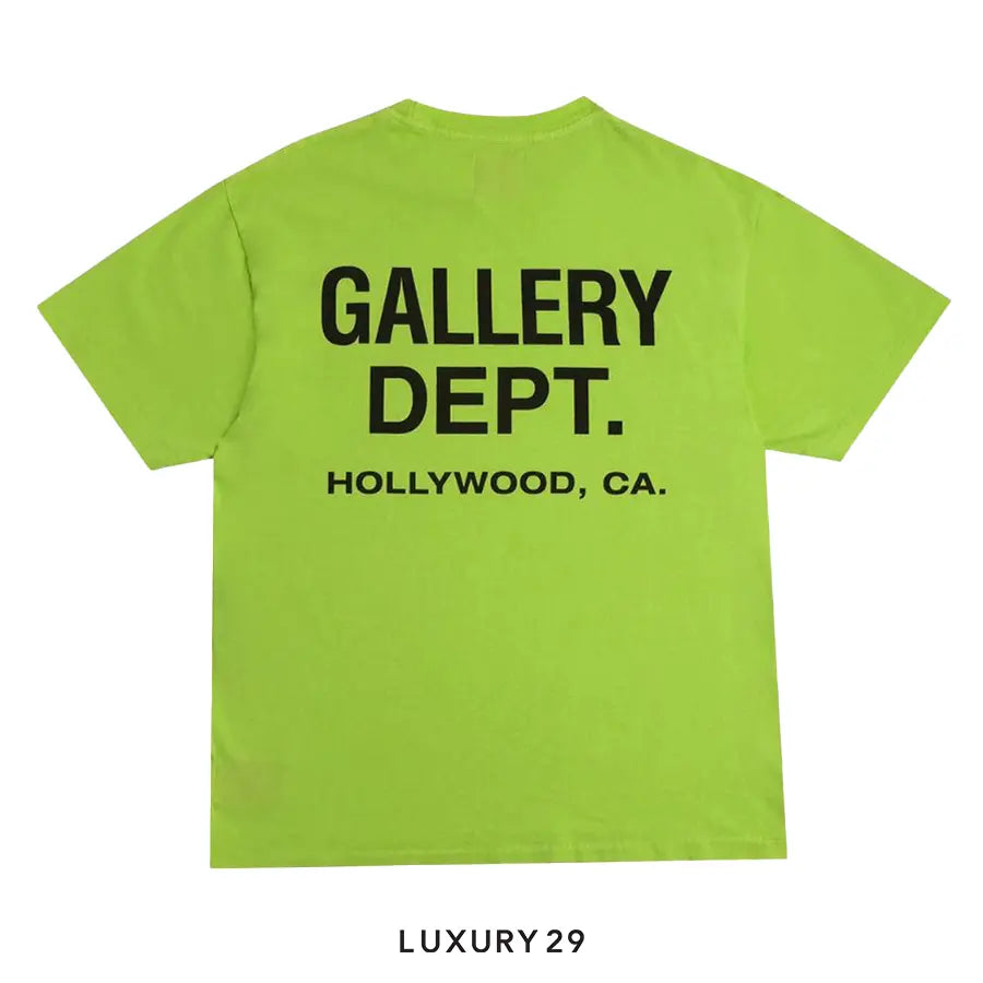 Gallery Dept. Souvenir Tee Lime Green GALLERY DEPT.