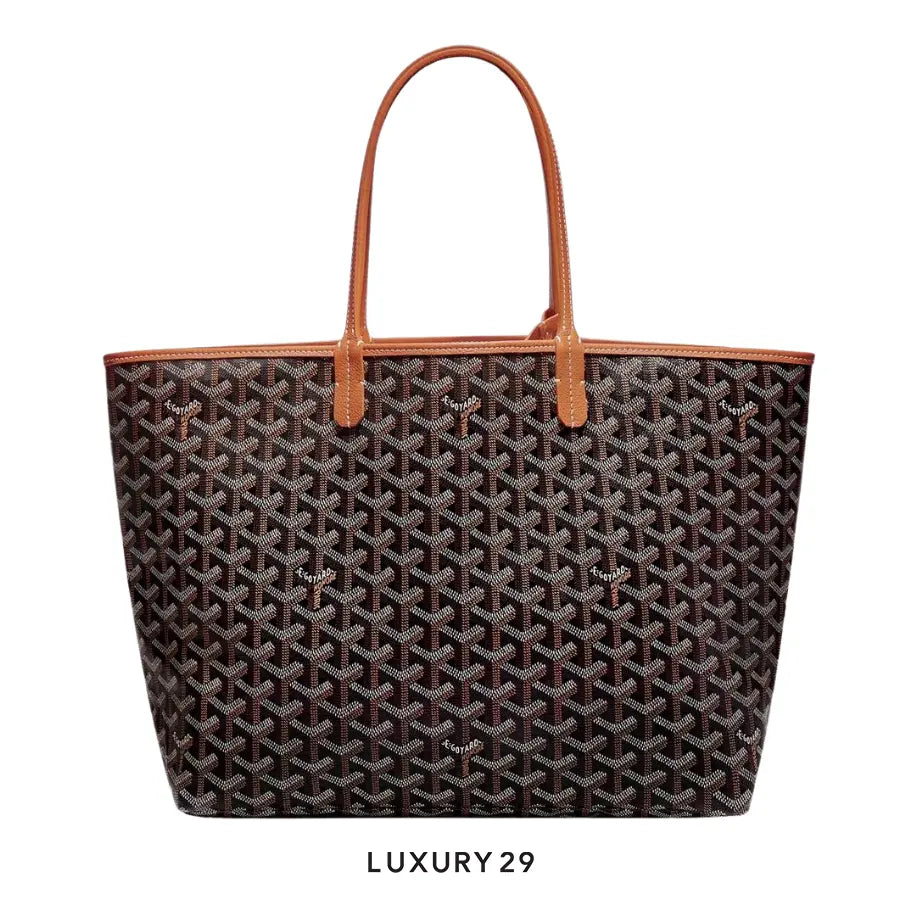 Goyard Saint Louis PM Bag Black & Tan GOYARD
