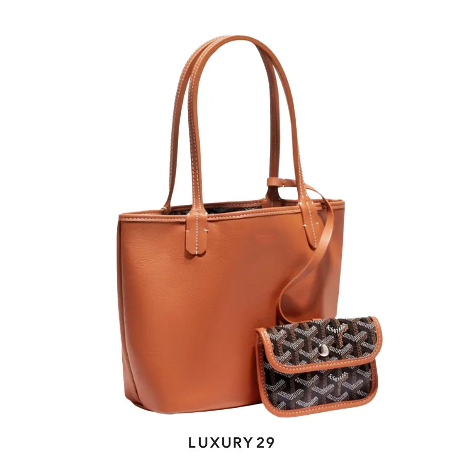 Goyard Anjou Mini Bag Black Tan GOYARD
