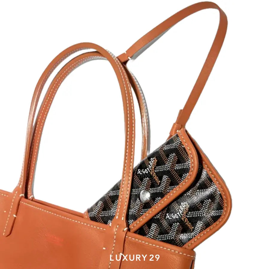 Goyard Anjou Mini Bag Black Tan GOYARD