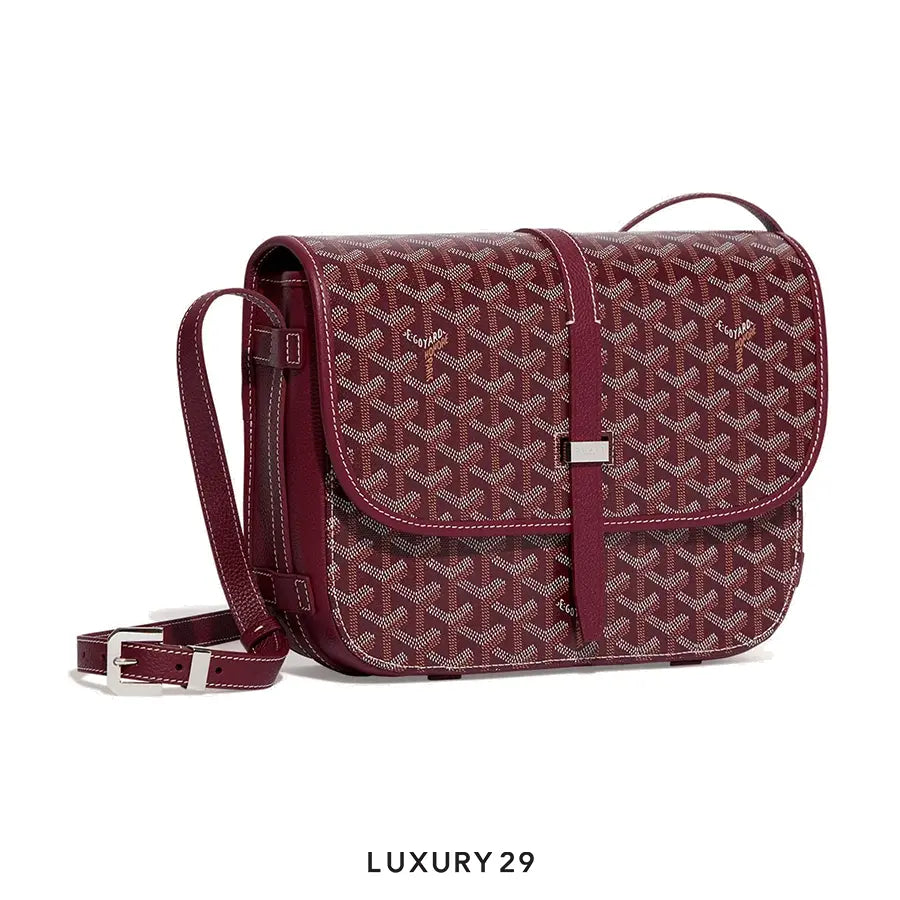 Goyard Belvedere MM Bag Burgundy GOYARD