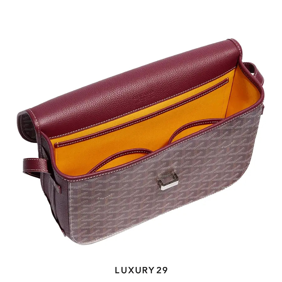 Goyard Belvedere MM Bag Burgundy GOYARD