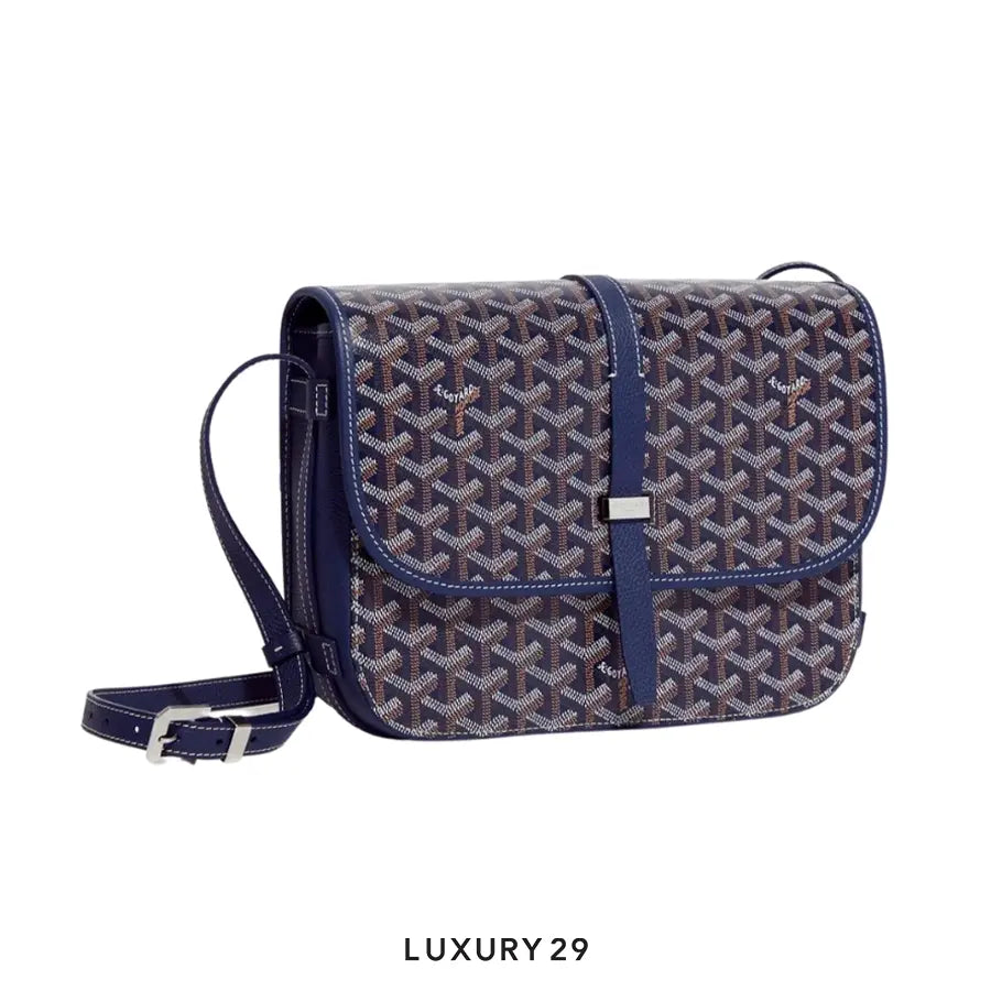 Goyard Belvedere MM Bag Navy Blue GOYARD