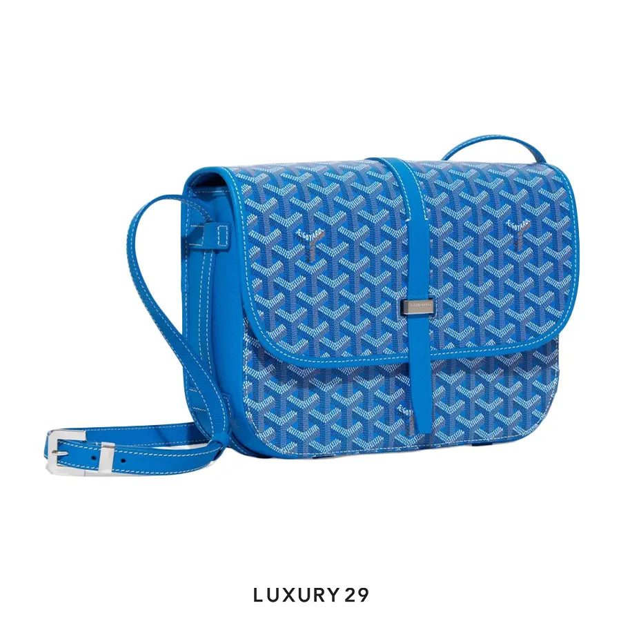 Goyard Belvedere MM Bag Sky Blue GOYARD