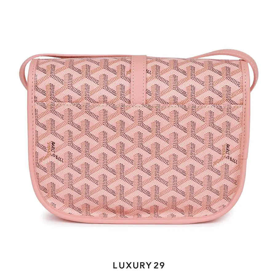 Goyard Belvedere PM Bag Rose Pink Goyardine Palladium Hardware GOYARD