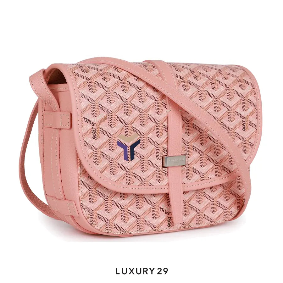Goyard Belvedere PM Bag Rose Pink Goyardine Palladium Hardware GOYARD