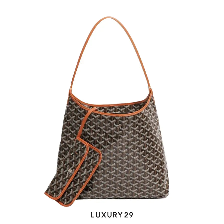 Goyard Boheme Hobo Bag Black & Tan GOYARD