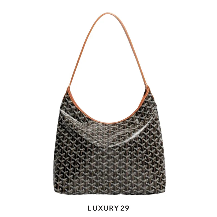 Goyard Boheme Hobo Bag Black & Tan GOYARD