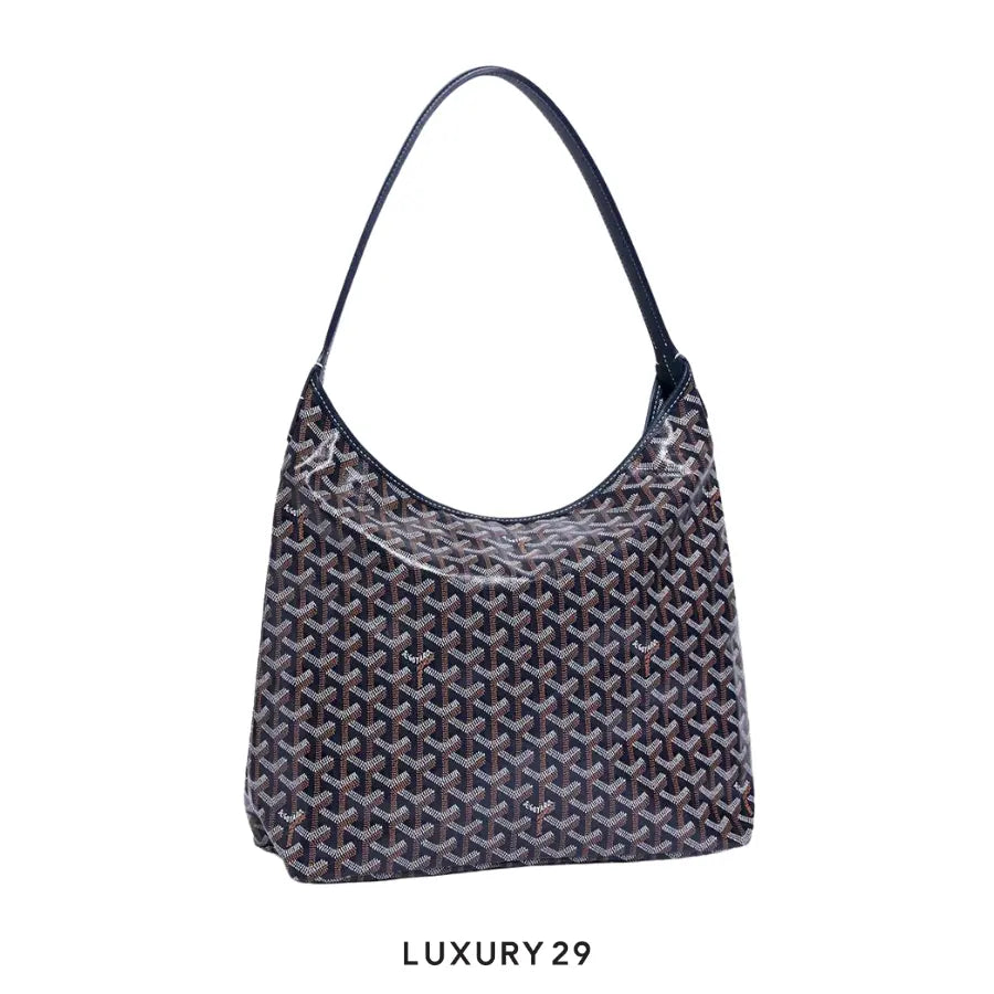 Goyard Boheme Hobo Bag Navy Blue GOYARD Luxury29