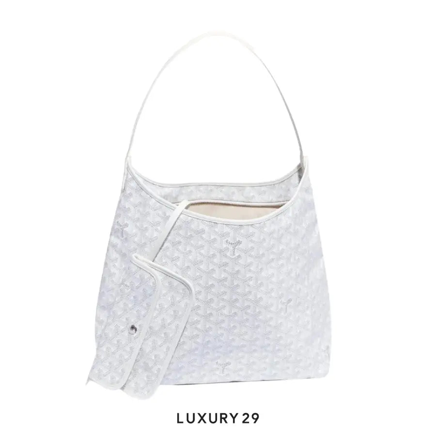 Goyard Boheme Hobo Bag White