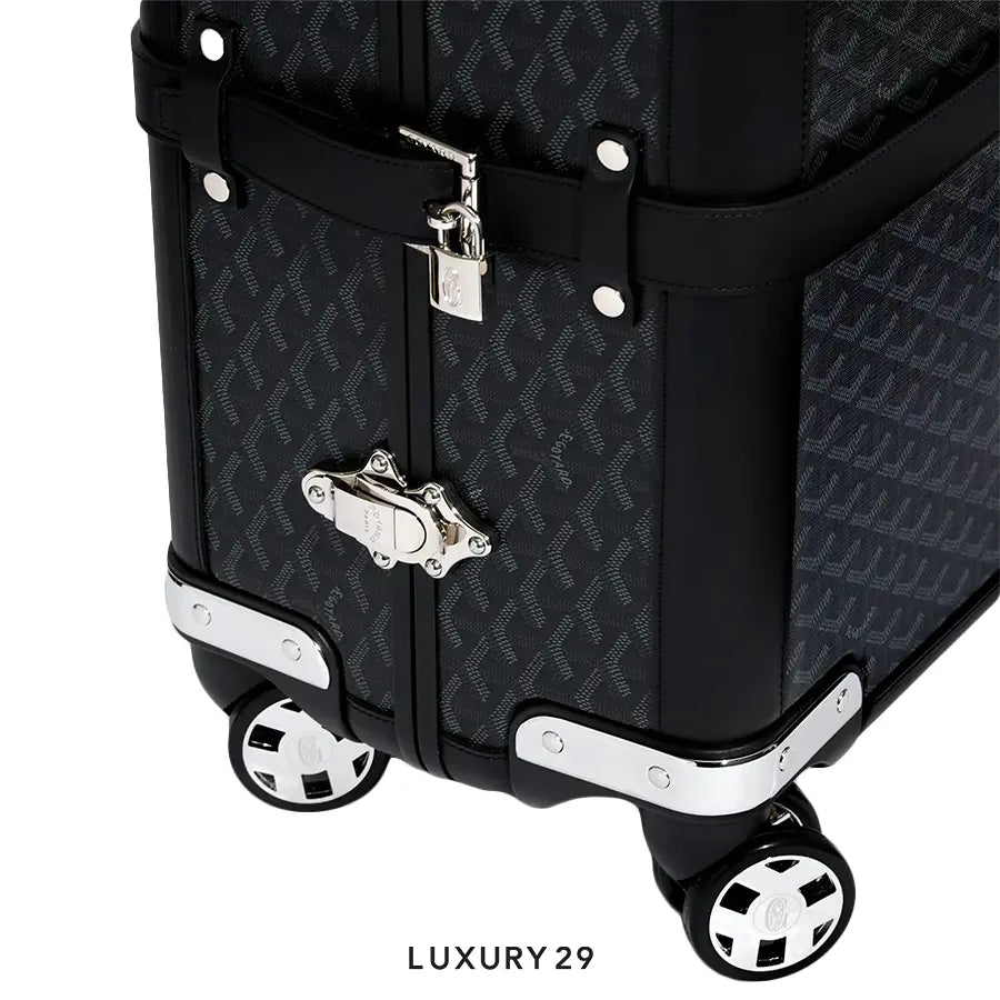 Goyard Bourget PM Trolley Case Jet Black GOYARD