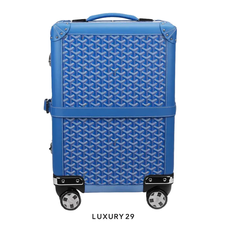 Goyard Bourget PM Trolley Case Sky Blue