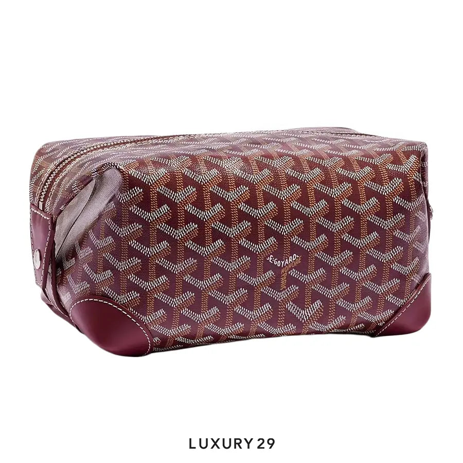 Goyard Bowling 25 Toiletry Bag Burgundy GOYARD