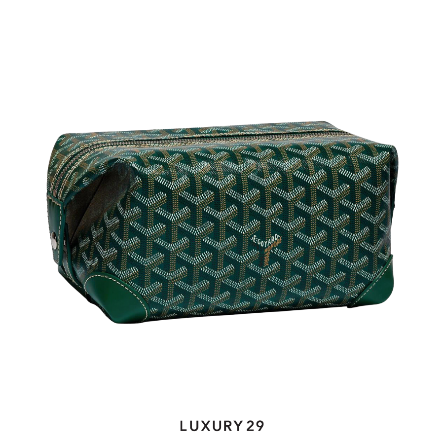 Goyard Bowling 25 Toiletry Bag Green GOYARD Luxury29