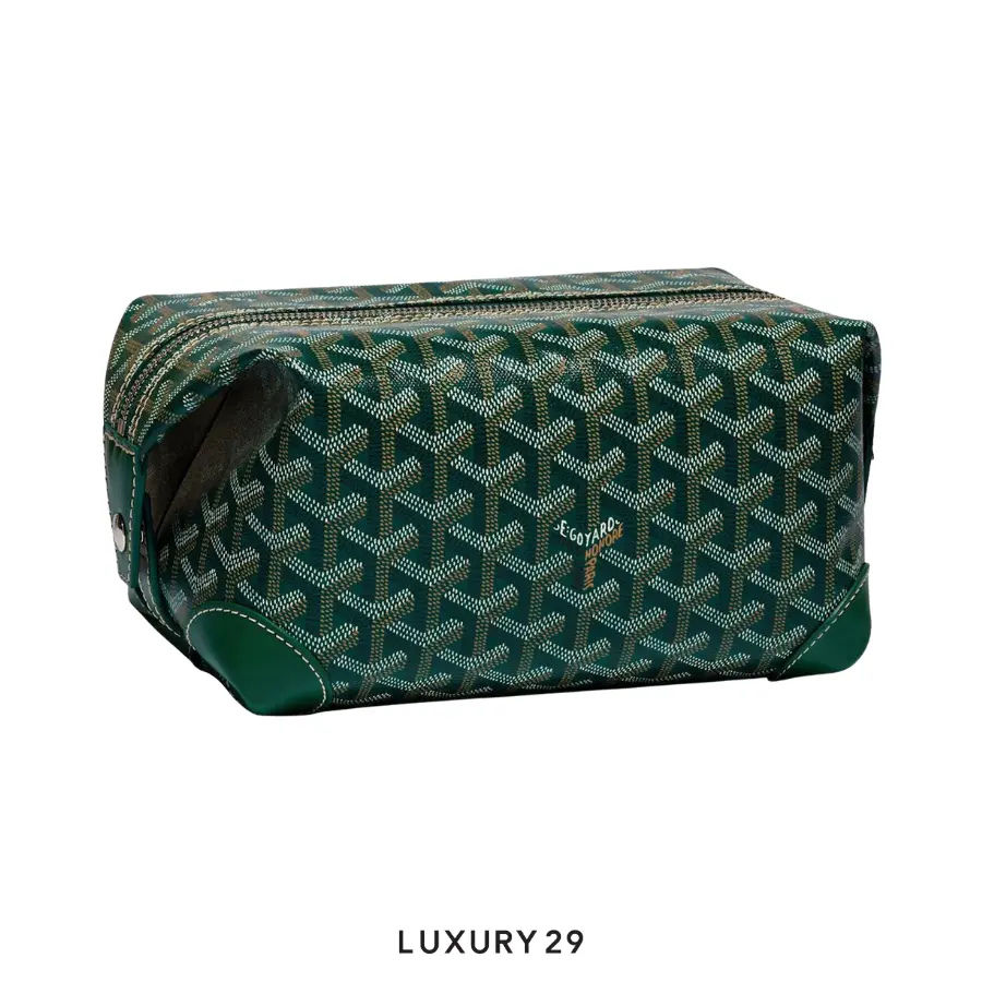 Goyard Bowling 25 Toiletry Bag Green GOYARD Luxury29