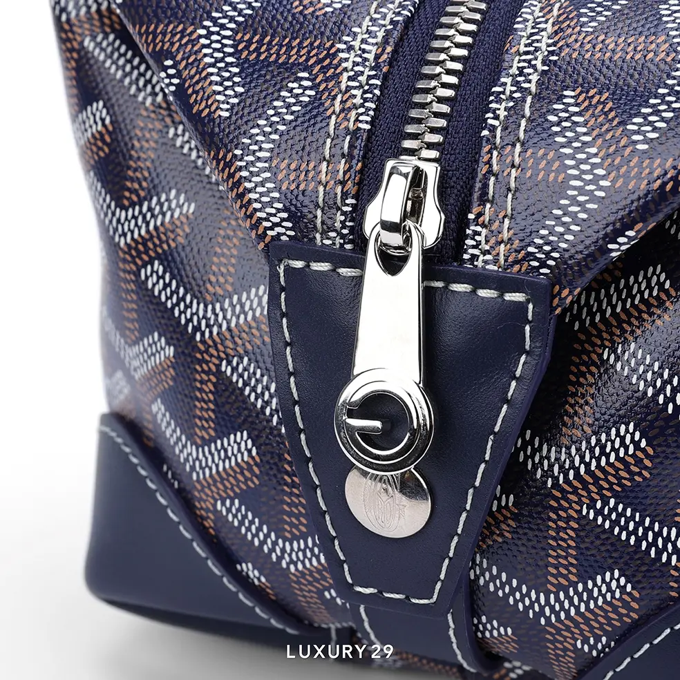 Goyard Bowling 25 Toiletry Bag Navy Blue GOYARD Luxury29
