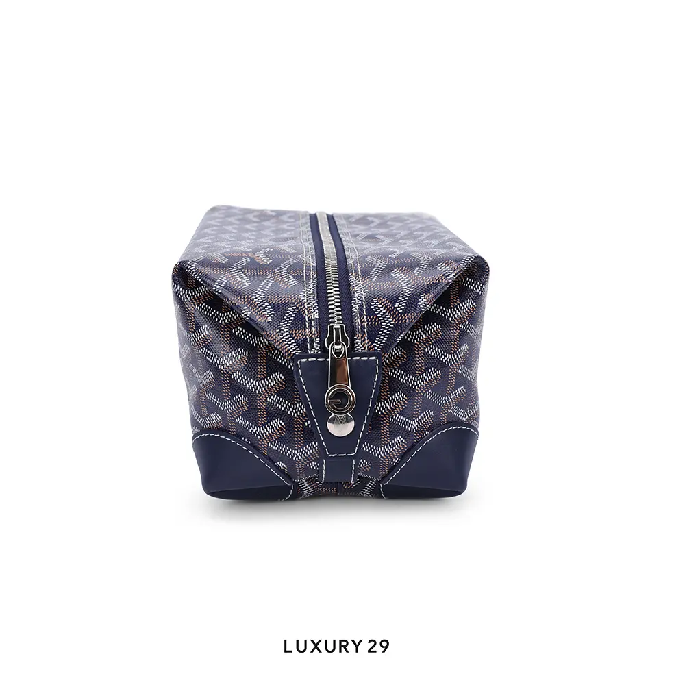 Goyard Bowling 25 Toiletry Bag Navy Blue GOYARD Luxury29