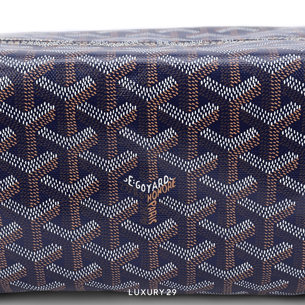Goyard Bowling 25 Toiletry Bag Navy Blue GOYARD Luxury29