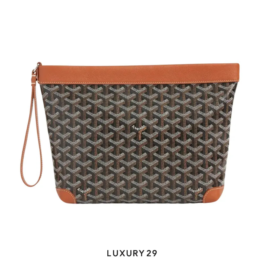 Goyard Conti pouch Black & Tan GOYARD
