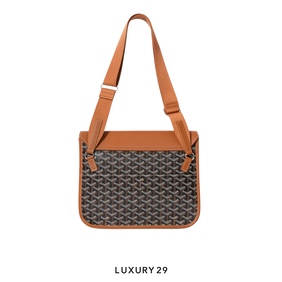 Goyard Coursier Messenger Bag Black Tan GOYARD