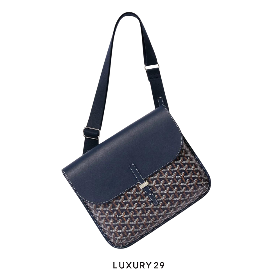 Goyard Coursier Messenger Bag Navy Blue GOYARD Luxury29