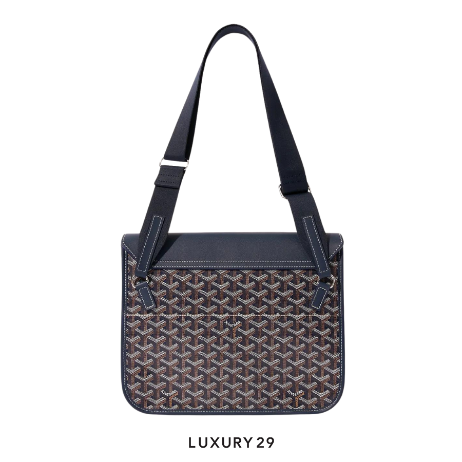 Goyard Coursier Messenger Bag Navy Blue GOYARD Luxury29